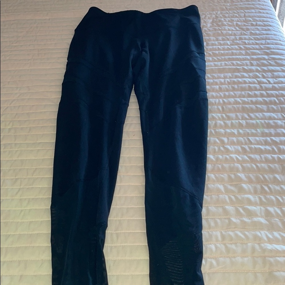 Black mesh women’s leggings